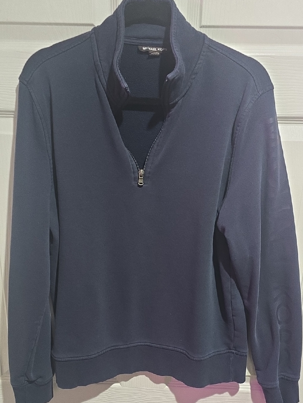 Michael Kors Men's Navy Half-Zip Pullover Sweater